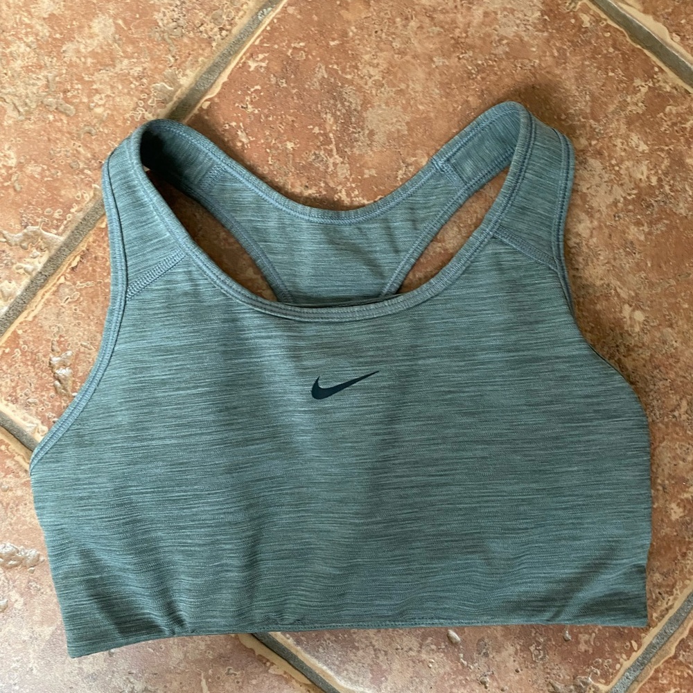 Grey Nike sports bra